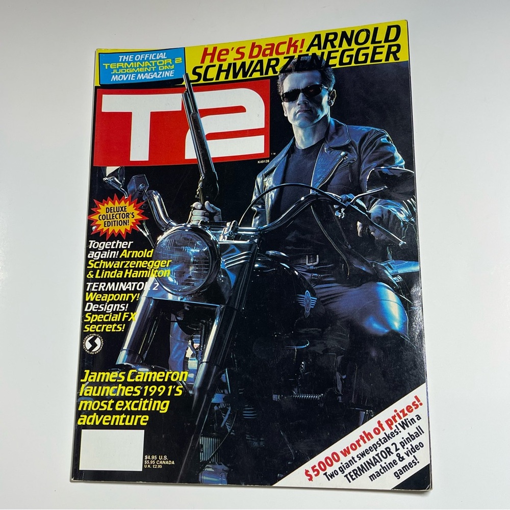 1991 T2 Terminator 2 Judgment Day Official Movie Magazine Starlog Schwarzenegger